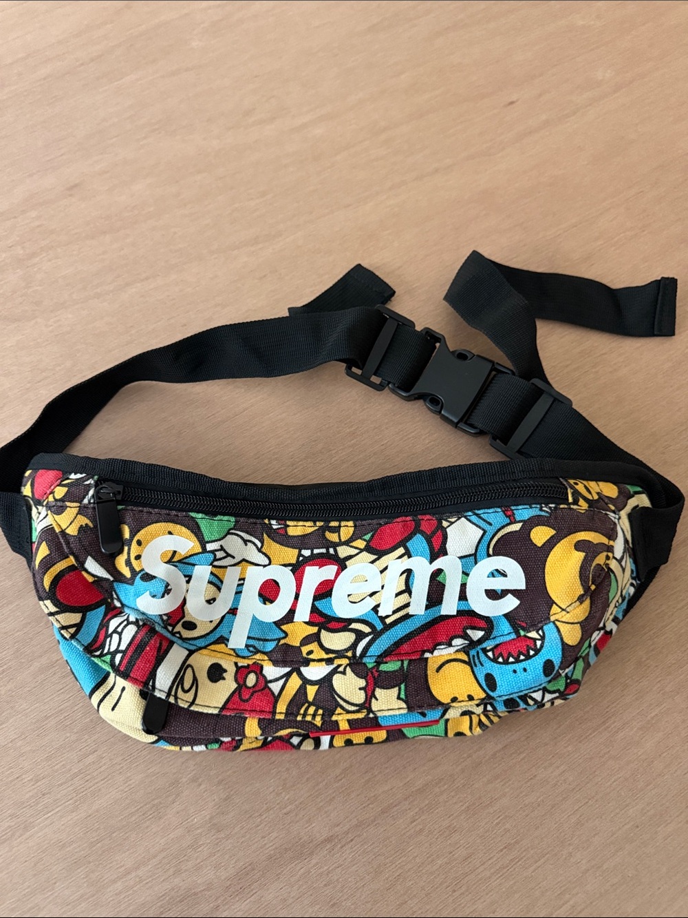 Japanese Streetwear Cartoon Waist Bag | Colorful Crossbody Festival Fanny Pack